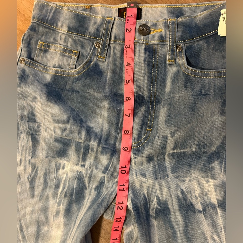 Brand new Lee Jeans for women Blue and White Bootcut Dye Size 26x33 Cotton - Picture 4 of 11